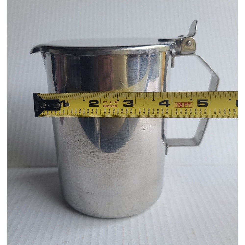 Vintage Polar 18/8 Stainless Steel 44 oz Pitcher Hinged Lid Type S-10 3-56 - Picture 12 of 13